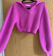 Zara pink tight - pink, v-neck