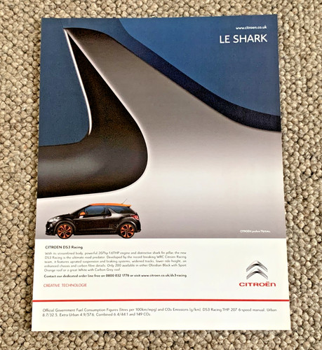 Citroen ds3 racing frameable - racing,