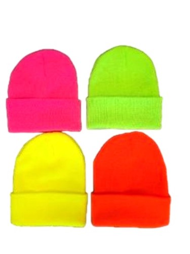 Neon beanie hat - hat,