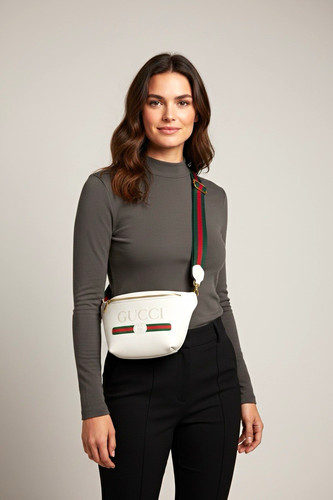 Gucci white belt bag - gucci, fanny