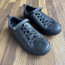 Camper Vintage Elastic Laces Leather Mens Casual Shoes Black UK 8 Eu 42 USA 8.5