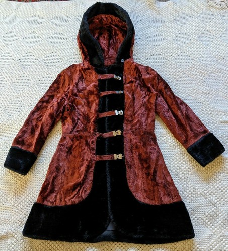 Rust orange velvet vintage