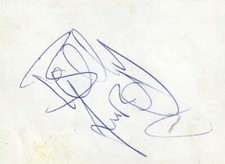 BILLY FURY SIGNED AUTOGRAPH