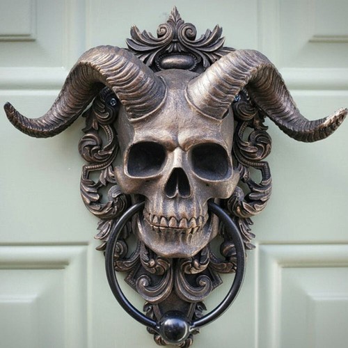 Skull door knocker devil - skull,