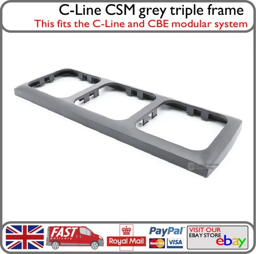 Line triple frame dark grey - triple,