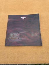 1993 Bentley Motors Continental Brooklands Turbo R Car Automobile Sales Brochure