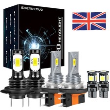 For VW Transporter T6 4x H7 H15 LED Front Headlights Bulbs Replace Kit 6000K 55W