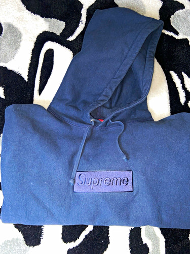 Supreme box logo blue - supreme,