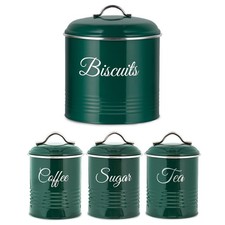 Tea Coffee Sugar Canisters And