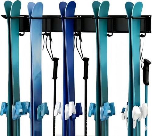 Ski wall storage rack - storage, rack,