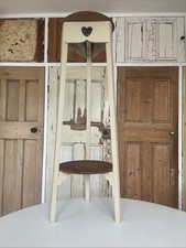 Vintage Oak Arts & Crafts Plant Stand Jardiniere Torchere Shabby Chic