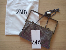 BNWT Zara silver metal mesh