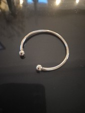 925 Silver Torque Cuff Bangle