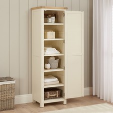 Marbury Cream Single Shaker Kitchen/Hall Coat/ Linen Cupboard - CRM54-F343