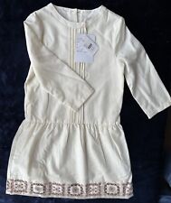 Marie Chantal White Embroidered 100% Wool Dress BNWT - RRP £125