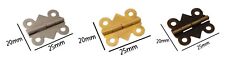 Tiny Hinges for DollHouse Door Craft Box Chest Woodworking Mini Hinge ( Screws )