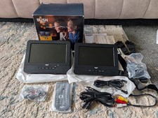 Bush Portable DVD Player 7” Twin Screen Fully Working In Car DVD8737CUK