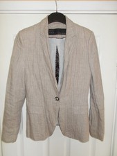 ZARA BASIC LINEN JACKET SIZE S.