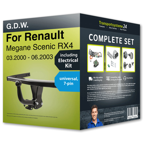 Towbar fixed for renault - towbar,
