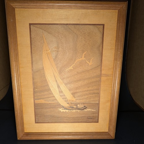 Hudson river inlay wood art - hudson,