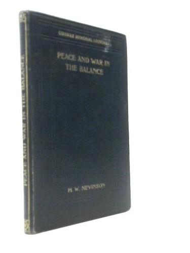 Peace and war the balance - the,
