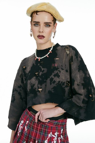 Punkyfish tie dye sweatshirt - tie-dye,