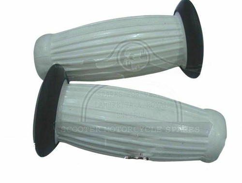 Barrel handle bar grip - bar, white