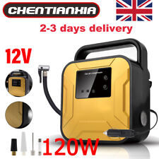 For Cars SUVs 12V Car Tyre Inflator Air Compressor Pump LCD Digital Corded Tire