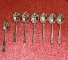 Vintage Silver Plated Tea Spoons Epns By Angora Made In England L10cm