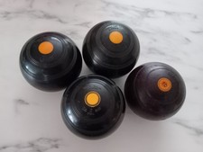 Bowling Balls Bowls Bouls X 4 Wooden Vintage Thomas Taylor & Riley