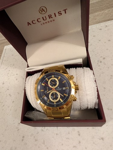 Accurist 7025 men gold - accurist,