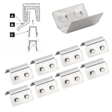 8x Wind Deflector Clips Car