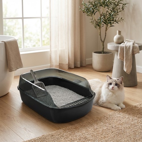 Extra large open cat - extra, litter
