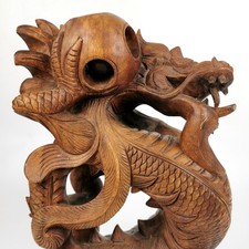 Hand-Carved Wooden Dragon