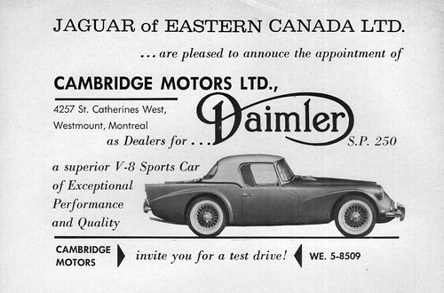 1961 daimler sp250 original - sp250,
