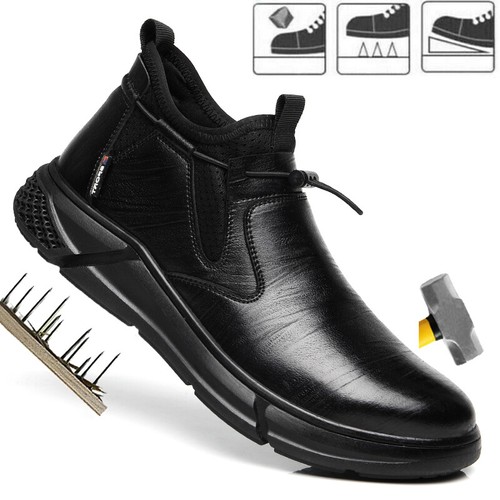 Mens leather safety - shoes, work