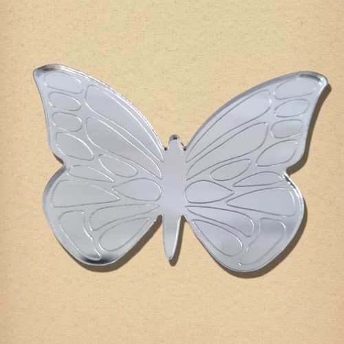 Etched butterfly mirror - etched,