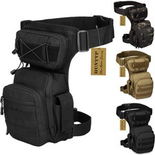 Military Tactical Drop Leg Bag Molle Men Motorcycle Outdoor Thigh Waist Belt Bag