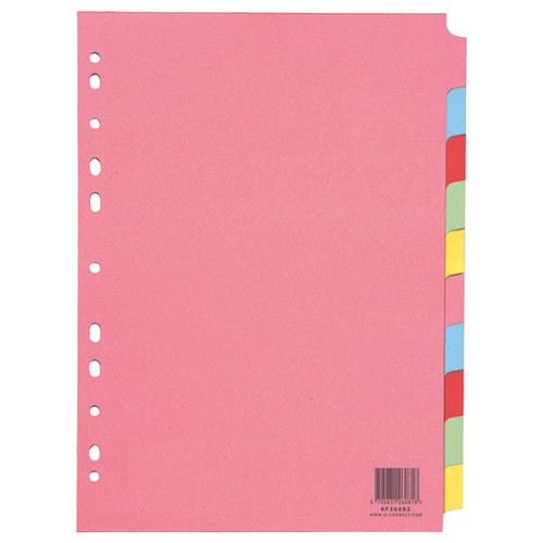 Index dividers 10 part - dividers,