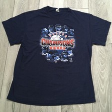 Delta Shirt Mens Large Blue Boston Red Sox MLB 2013 Champions Baseball USA