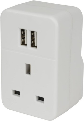 Plug through mains - uk,