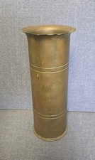 Vintage Trench Art Copper Brass WW1 WW2 Vase / Ornament Memorabilia  - 28.5cm.