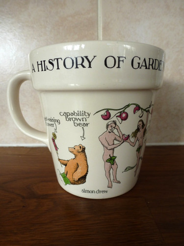 Coloured ceramic mug deigned - coloured,