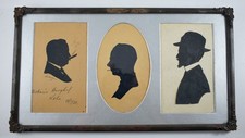 Antique silhouette man - silhouette,