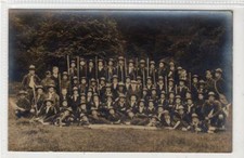 Picture postcard of Boy Scouts