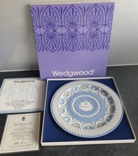 Wedgwood Jasper 200th Anniversary Trophy Plate Ltd Edition + Box & Certificate 