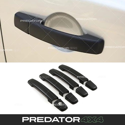 Black abs door handle covers - black,