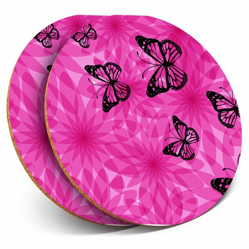 Coasters pink flowery - 2,