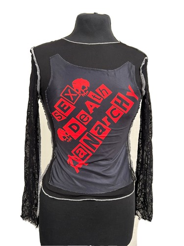 Mesh vintage top raven - mesh,