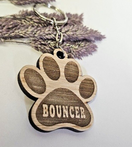 Personalised keyring tag - tag, dog